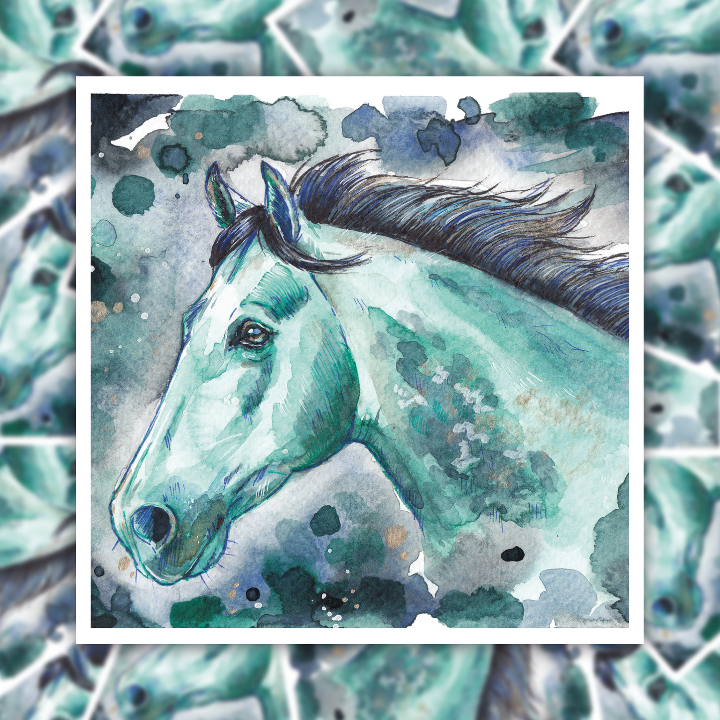Water Horse Sticker