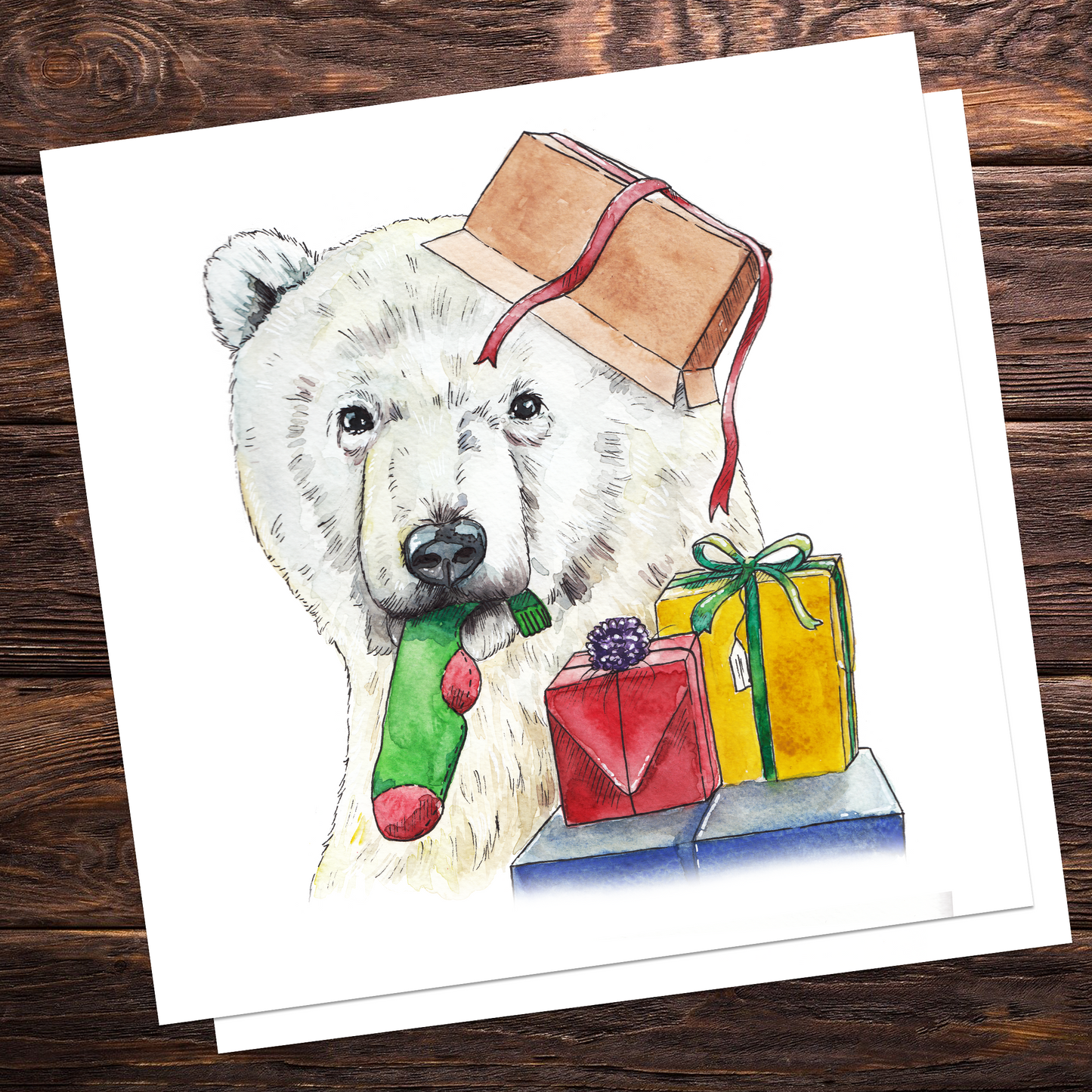 Christmas Party Animals - Greetings Cards
