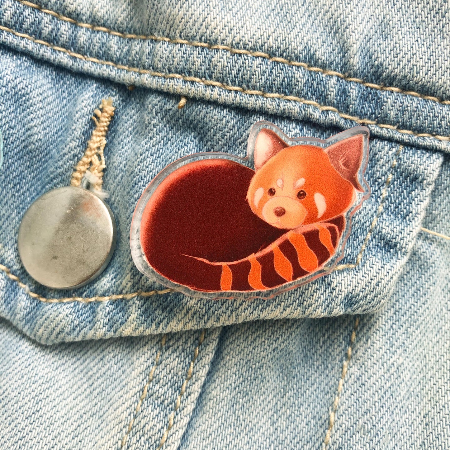 Red Panda Pin Badge