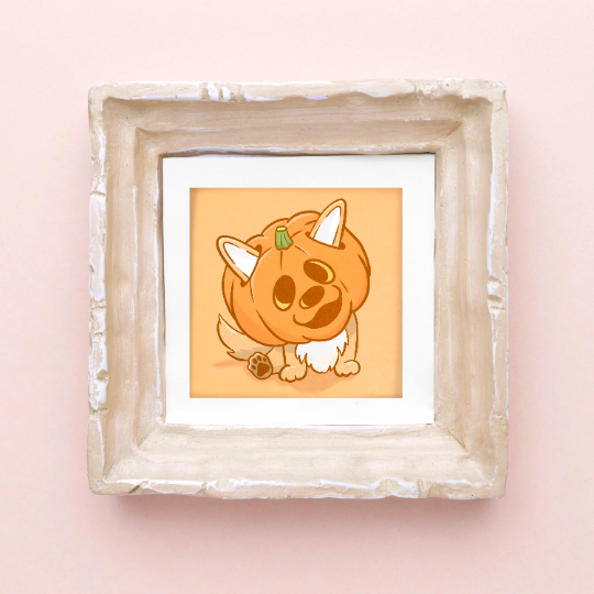 Cute Halloween Animals Print Set
