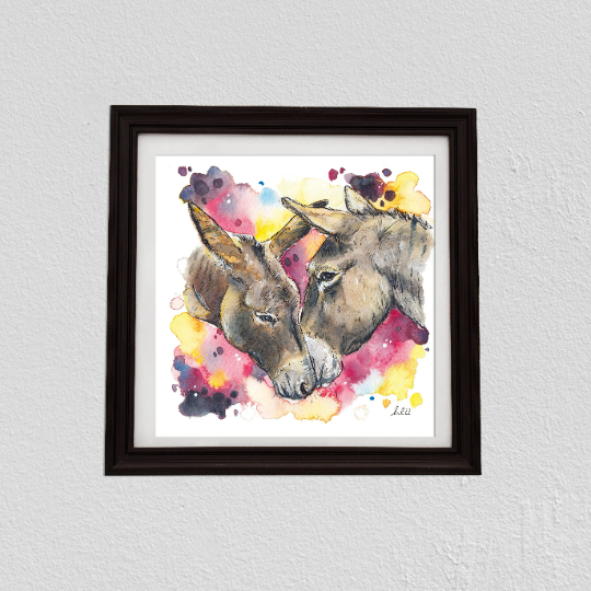 Donkey Art Print
