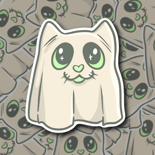 Cute Halloween Bundle - Prints, Stickers and Pin Badges