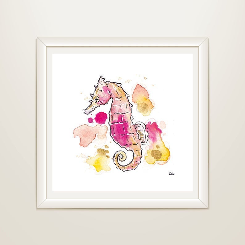 Seahorse Mini Print