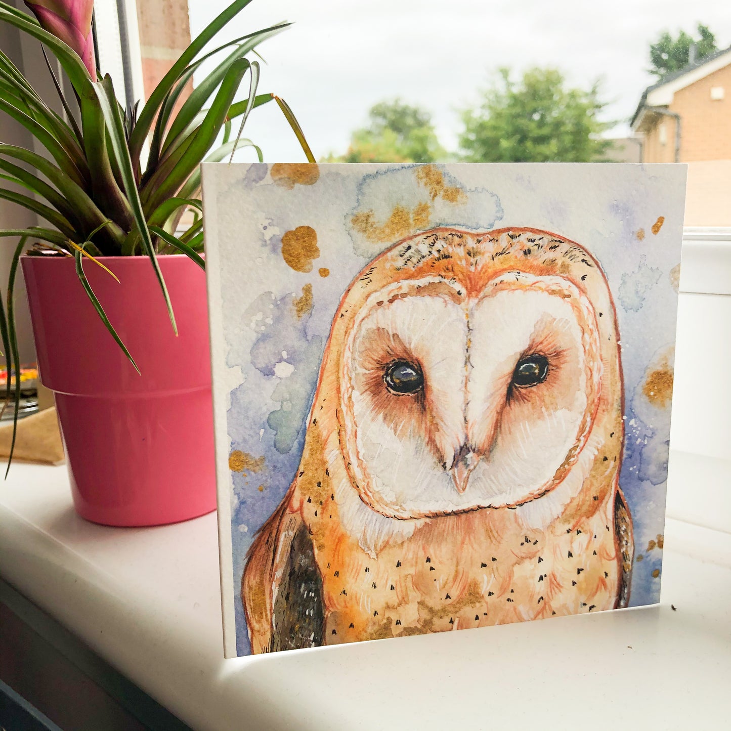 Barn Owl Greetings Card