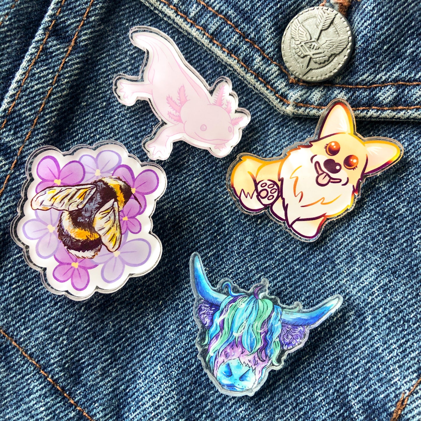 Axolotl Pin Badge