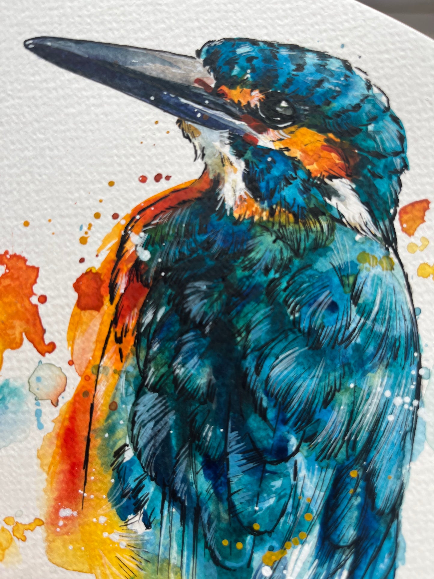 Kingfisher Watercolour Study