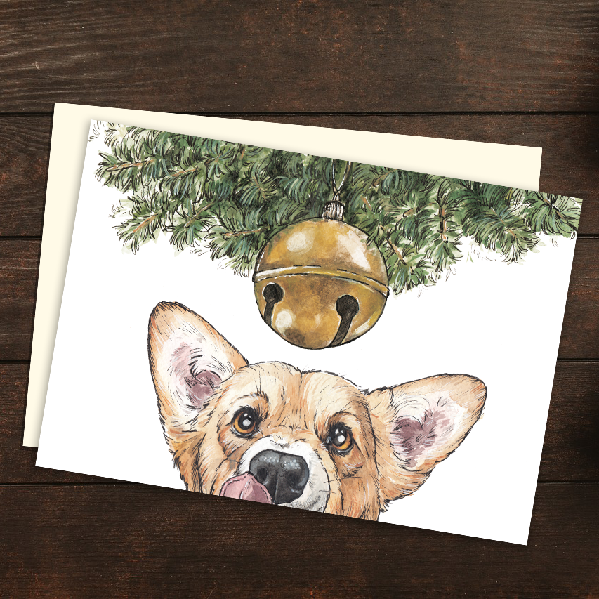 Corgi Christmas Card