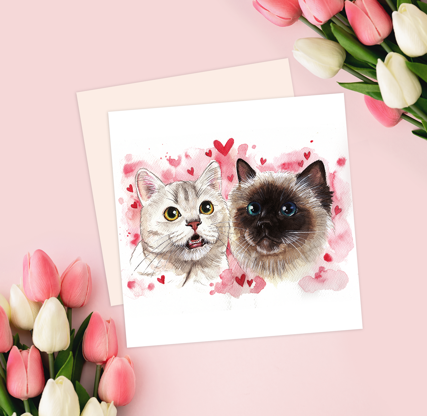 Kittens Greetings Card (Perfect for Valentine's Day!)