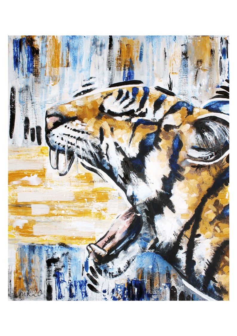 Tiger Abstract Art Print
