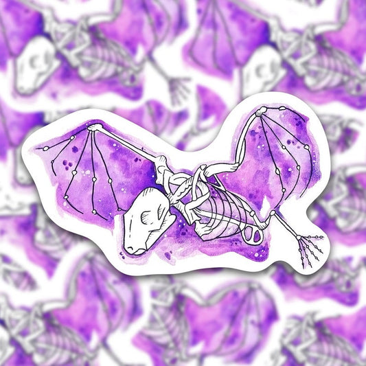 Bat Skeleton Sticker