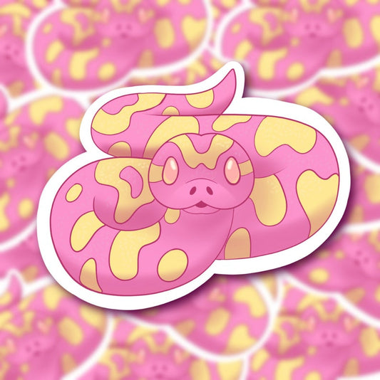 Pink Python Sticker