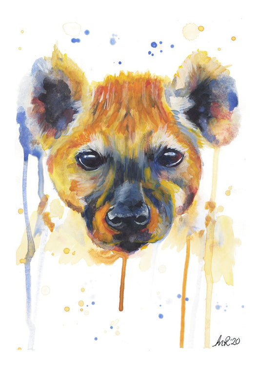 Hyena Watercolour Art Print
