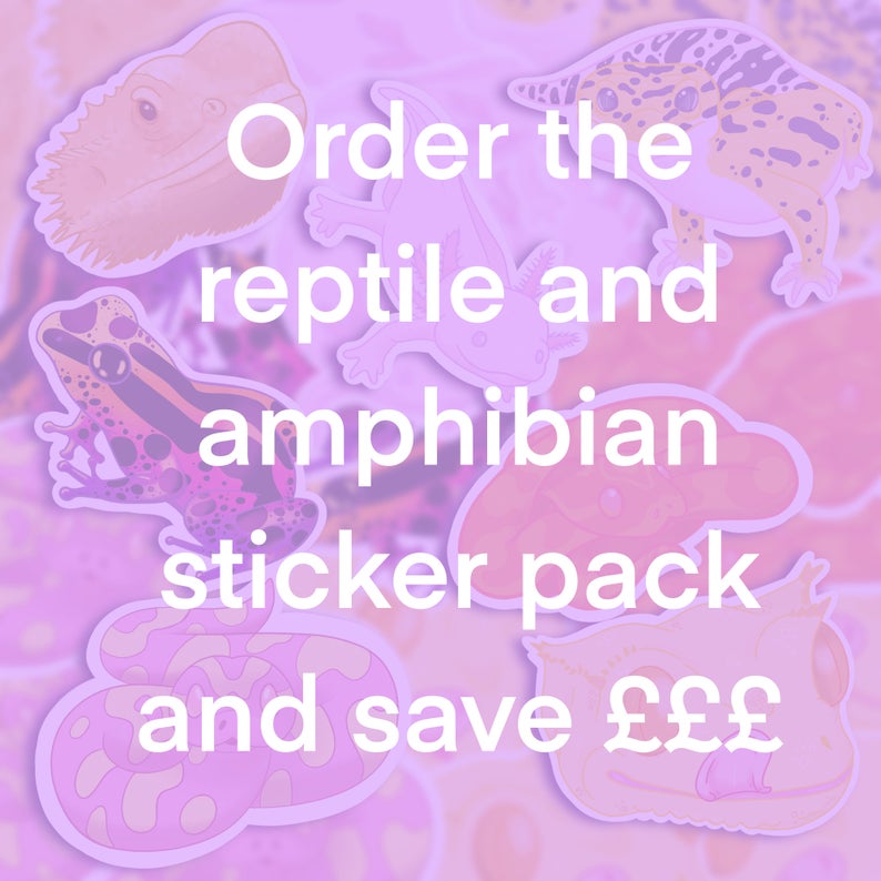 Pink Axolotl Sticker