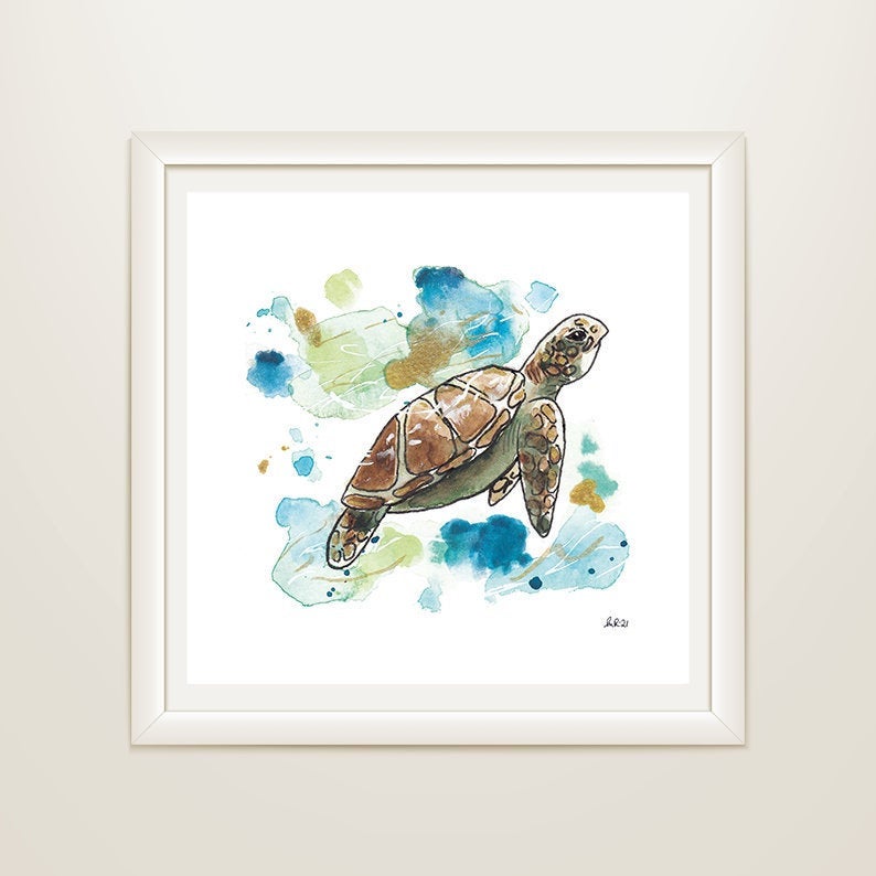 Sea Turtle Mini Print – Mairi Makes