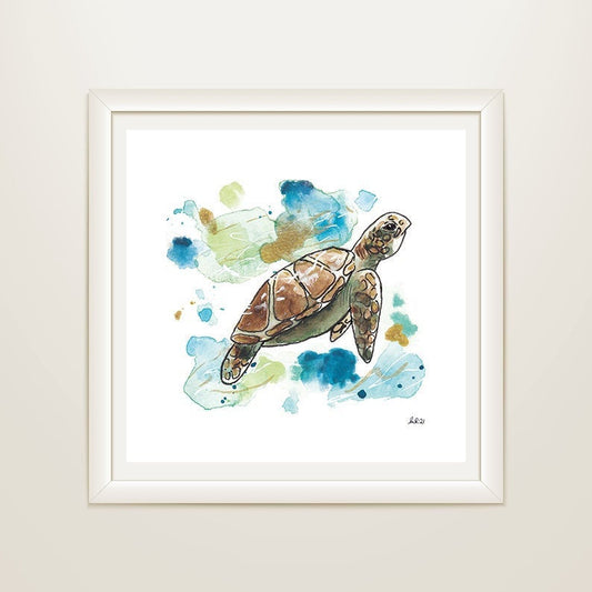 Sea Turtle Mini Print