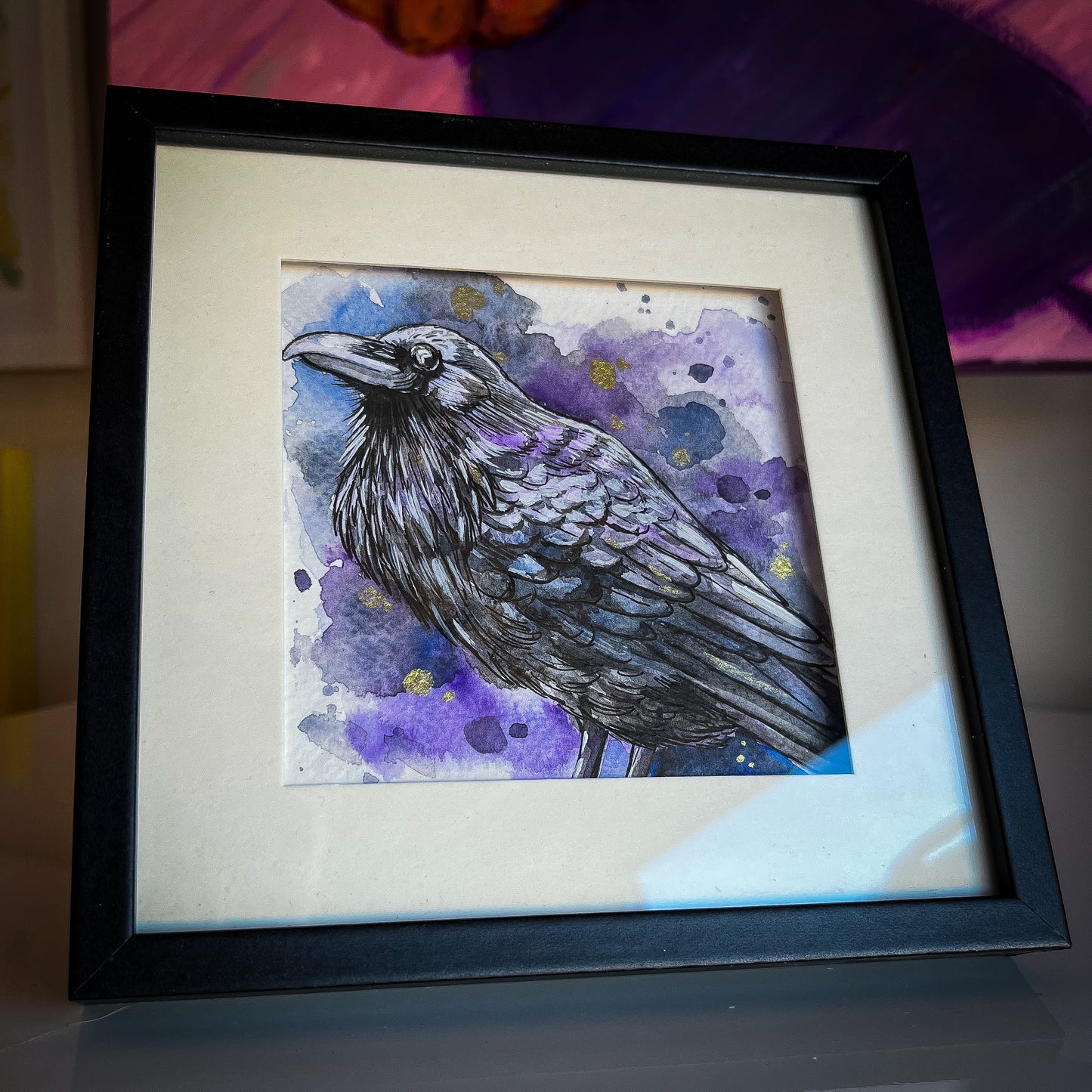 Raven Watercolour Painting - Moira