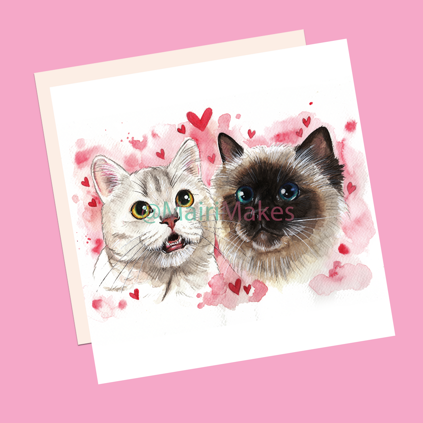 Kittens Greetings Card (Perfect for Valentine's Day!)